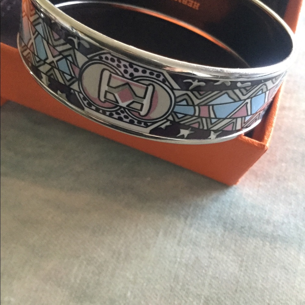 Hermes enamel bracelet